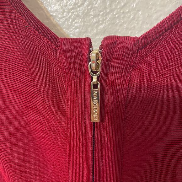 Marciano Natalia Bodycon Ball Gown Maxi Dress in Rio Red Christmas Gala Size XXS - Picture 8 of 9